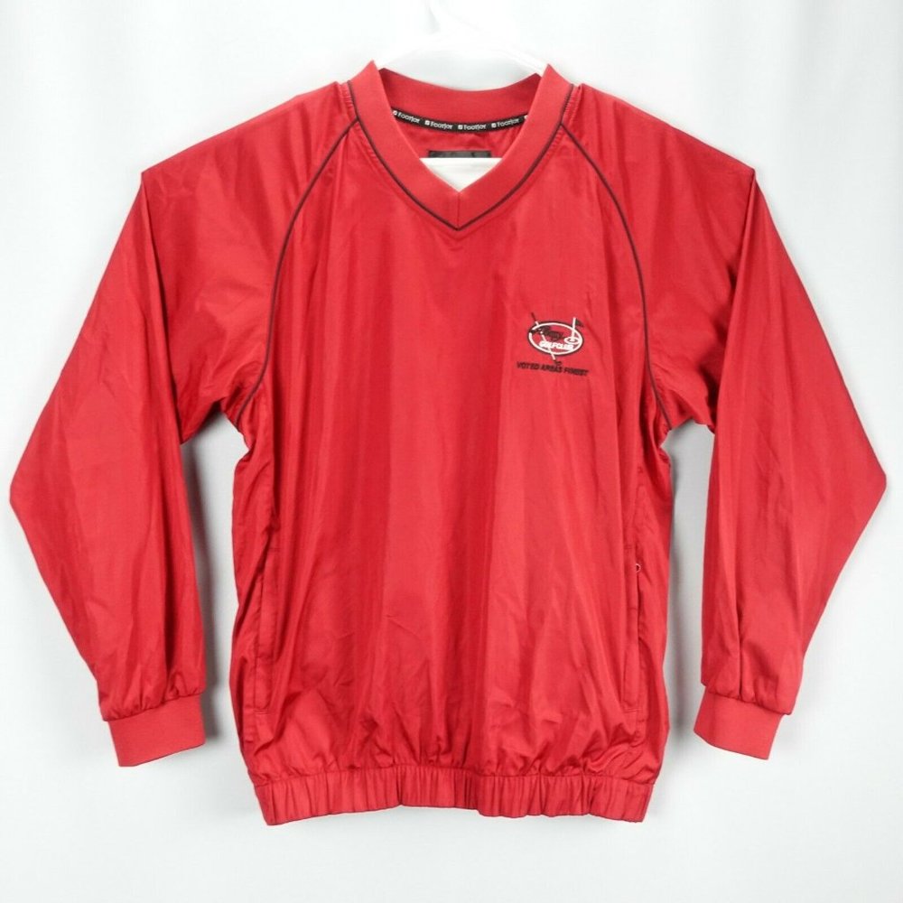 FOOTJOY Albany Golf Club Red Windbreaker Sportswear Jacket Size S